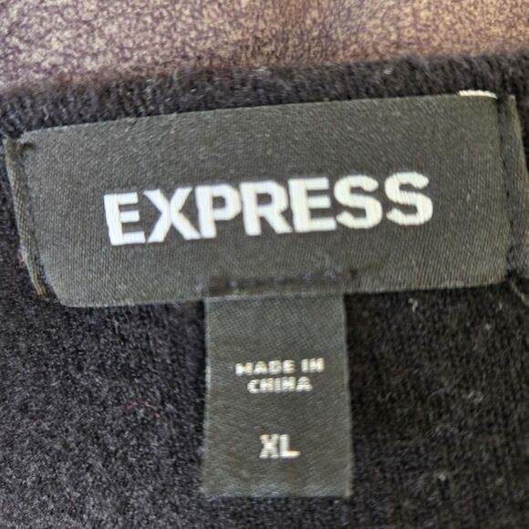 Express Women's Black sz XL double breasted gold button blazer career old money - Picture 3 of 8